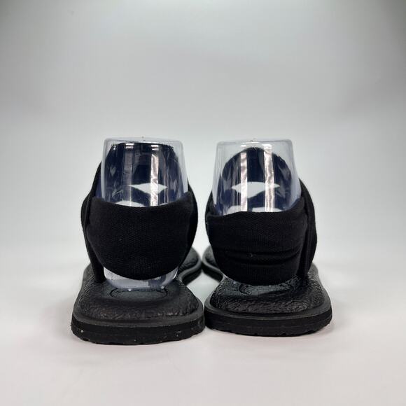 Sanuk Yoga Sling 2 Black Comfortable Casual Sandals SWS10001 Women's Size 7 - Picture 5 of 9